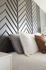 A Modern Master Bedroom Accent Wall Master Bedroom Wallpaper Master Bedroom Accents Modern Master Bedroom