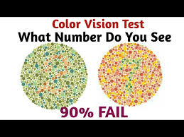 To pass each test you must identify the correct number, or correctly trace the wiggly lines. What Number Do You See 90 Fail Color Vision Test Youtube