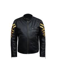 New Handmade Men S Black Uk Flag Leather Jacket Leather Jacket Uk Flag Jackets