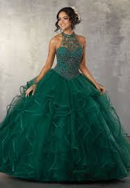 An Elegant Emerald Quinceanera Theme We Re Obsessed With Ball Gowns Sweet 16 Dresses Quincenera Dresses