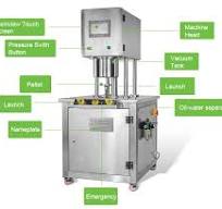 Semi-Automatic Vacuum Can Packing Seamer Machine With Infill ...