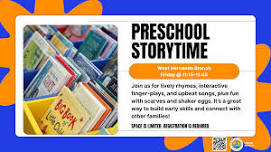 Preschool Storytime @ West Hernando Branch