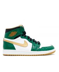 Air Jordan 1 Retro High Og Black And Gold Air Jordan 1 Retro High Og Svsm Clover Metallic Gold White Blk 555088 315 Air Jordans Jordan 1 Retro High Air Jordans Retro