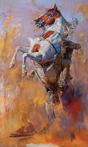 Sophy Brown Maelstrom Acrylic 92 X 55 Southwest Art Magazine Western Art Horse Painting Art