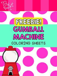 Candy coloring pages free coloring sheets cute coloring pages free printable coloring pages coloring book bubble gum machine gumball machine coloring worksheets. Gumball Machine Coloring Pages Freebie By Pink At Heart Tpt