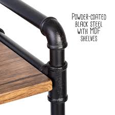 | i love this bookshelf because of it's simple sturdy design, the exposed legs (exposed legs make a room look bigger), and the perfect sizing. 3 Tier Industrial Black Bookshelf