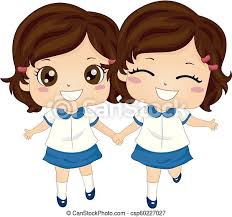 Then the hottest wings should be called assassins. Kids Twin Girls Sisters School Uniform Illustration Of Twin Kids Girls Wearing School Uniform Ready For School Canstock
