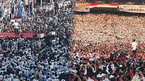 Perbandingan Massa Jokowi Ma Ruf Vs Prabowo Sandiaga Di Gbk Jakarta Massa Siapa Paling Banyak Tribun Medan