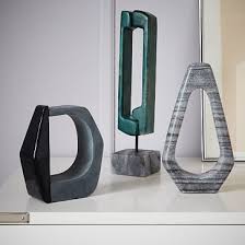 Abstract Sculpture Objects Westelm Modern Decorative Objects Minimalist Home Decor Decor