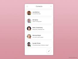 ✅ gif preview ✅ html css copy paste code. Contact Friend List Ui On Behance