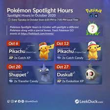 World Cap Pikachu Spotlight Hour Leek Duck Pokemon Go News And Resources