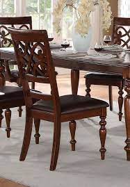 If you prefer an air of elegance, opt for a pedestal cherry dining room set with plush upholstered chairs. Homelegance Creswell Rich Cherry Wood Finish 2 Piece Dining Chair Dining Chairs Side Chairs Solid Wood Dining Chairs