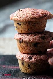 Muffins Roses Aux Pepites De Chocolat Noir Et Graines De Lin Pepite Chocolat Muffins Chocolat