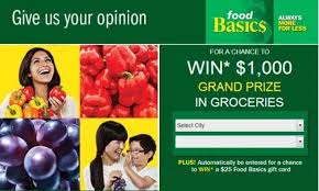 Food Basics Feedback Survey Contest Win 1000 Gift Card Sweepstakesbible