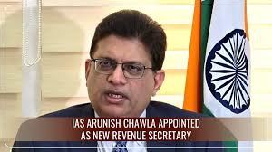 Arunish Chawla Assumes Role of Revenue Secretary