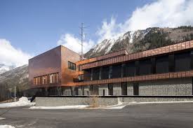 Copper Scales Cover Fire Station In French Alps By Studio Gardoni Architectures Fire Station Architecture Facade