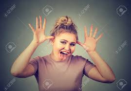 Yeah, just ask your sister. kid 1: Young Pretty Woman With Funny Face Mocking Someone Making Fun Stock Photo Picture And Royalty Free Image Image 59033207