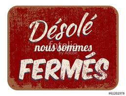 RÃ©sultat de recherche d'images pour "panneau fermÃ©"