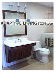Here are ada bathroom layout designs that are specially designed for elderly & handicapped persons. Ada Wheelchair Accessible Vanity Cabinets Adaptive Living Store