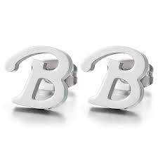 No rating value average rating value is 0.0 of 5. 100 Genuine Counter Guarantee 2pcs Stainless Steel Alphabet Letter Name Initial A Stud Earrings For Men Women Boys Girls Jewellery Lightning Delivery Kingpneus Com