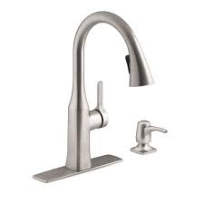 There's been a lot of change with kitchen faucets in the past few years. Kohler Rubicon Single Handle Pull Down Sprayer Kitchen Faucet In Vibrant Stainless R20147 Sd Vs The Home Depot