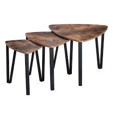 Renman coffee table and end table z. Twoseaons Industrial Nesting Coffee Table Set Of 3 End Table Nightstand Easy Assemble Best Buy Canada