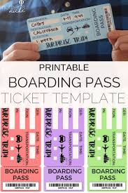 Welche gebühren sind im flugticket enthalten bzw. Printable Tickets Template Boarding Passes For Surprise Vacation Ticket Vorlage Bordkarte Gutschein Basteln Reise