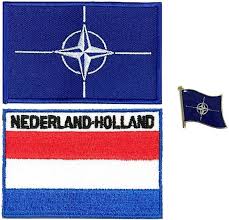 A-ONE NATO Symbol Lapel Pin+OTAN Mark Merrow Edges Applique Patch  +Netherlands Country Mark Patch, Embroidered Country Flag Patch for  Clothing DIY ...