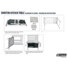 Tops magazine | february 2018. Outwell Drayton Kitchen Table And Storage Unit 531158 Purely Outdoors