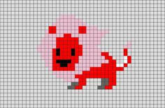 Steven Universe Lion Pixel Art Pixel Art Pixel Art Design Lego Art