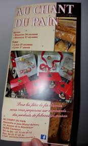 Bonsoir Le Prospectus De Noel Est Boulangerie Patisserie Au Chant Du Pain Facebook