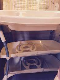 Baby changer unit table portable nursery changing station bath mat and storage. 2 In 1 Primo Euro Spa Baby Bath And Changing Table Babies Kids Baby Nursery Kids Furniture Changing Tables Stations On Carousell