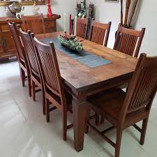 Shop 1960s dining room sets at 1stdibs, a premier resource for antique and modern tables from top sellers around the world. Teak Dining Table Set 8 Chairs Furniture Home Living Furniture Tables Sets On Carousell