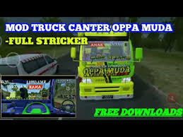 Nov 09, 2020 · truck canter merupakan mod bussid truck yang paling populer dengan berbagai variasi livery mulai dari anti gosip, oppa muda dan biasanya banyak yang mencari yang ada muatan cabe atau muatan lain. Mod Bussid Truck Canter Oppa Muda Full Stricker Free Downloads Youtube