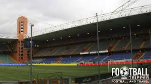Use the map controls to rotate and zoom the sampdoria stadium view. Stadio Luigi Ferraris Genoa Sampdoria Football Tripper