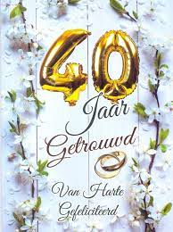 Wenskaarten Felicitatie Huwelijk Getrouwd 12 5 25 40 50 60 Jaar Knutselkraam Com