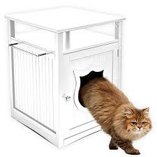 Pet Hup Hup Kitty Cat Thunder Box Nightstand Pet House Cat Litter Box Cover White Cat Litter Box Litter Box Covers Litter Box