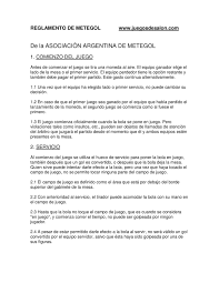 Aprende los números del 1 al 10 y del 1 al 20. Calameo Reglamento Del Metegol