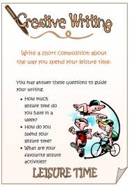 It's a shot of positivity, to take your mind away from problems and quotidian issues. Leisure Time Writing Activity