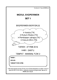 Pdf Modul Eksperimen Set 1 Arpiza Mohd Academia Edu