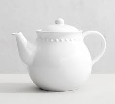 Keep it on your dresser for your watch, bracelets, or jewelry. Emma Beaded Stoneware Teapot Pottery Barn