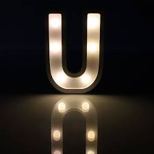 Light Up Led Letter Marquee Alphabet Lights Wedding Party Sign Decor U