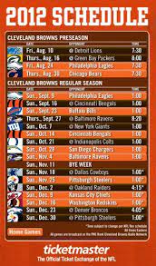 Cleveland Browns Browns Schedule Cleveland Browns Cleveland