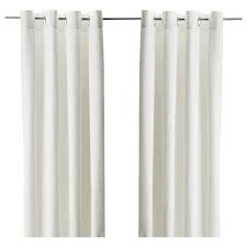 Merete Room Darkening Curtains 1 Pair Bleached White 57x118 Ikea