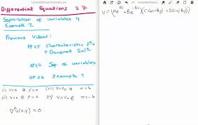 A tutorial module for learning the technique of separation of variables. Differential Equations 27 Separation Of Variables Example 2 Youtube