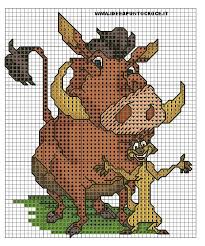 Pumbaa And Timon In The Lion King Saved From Encantosempontocruz Barbie Blogspot Com Pontos Cruz Para Desenhos Da Disney Animais De Ponto Cruz Disney Stitch