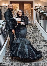 Lace wedding dress mermaid long sweetheart beaded black prom dress for women 2021 product features： this gothic vintage wedding dress is is novel in design, unique in style and exquisitely made. Custom Black Wedding Dress By Brides Tailor Llc Black Etsy