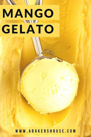 How to make almond milk ice cream at home, with so many delicious flavor options! Homemade Mango Gelato Ice Cream Maker Recipes Mango Ice Cream Recipe Gelato Recipe
