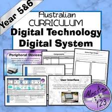 Year 5 6 Digital Technologies Digital Systems Unit Digital Technology Technology Digital