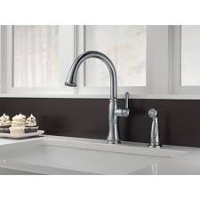 Tap or hover over image to zoom in. Delta Cassidy Single Handle Kitchen Faucet With Spray Arctic Stainless Walmart Com Walmart Com